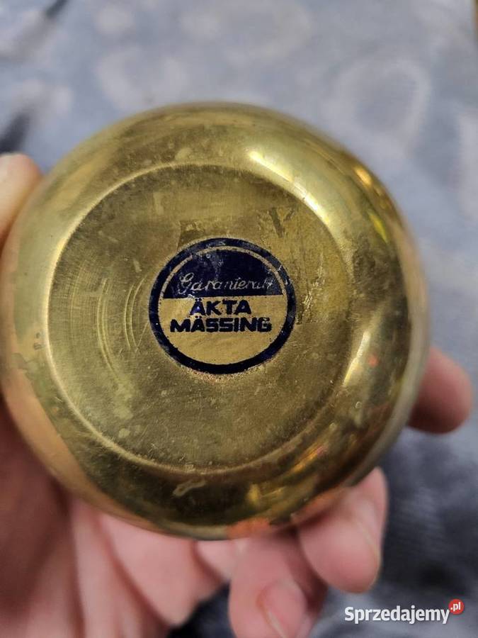 Naczynia świeczniki mosiężne i miedziane stare Częstochowa