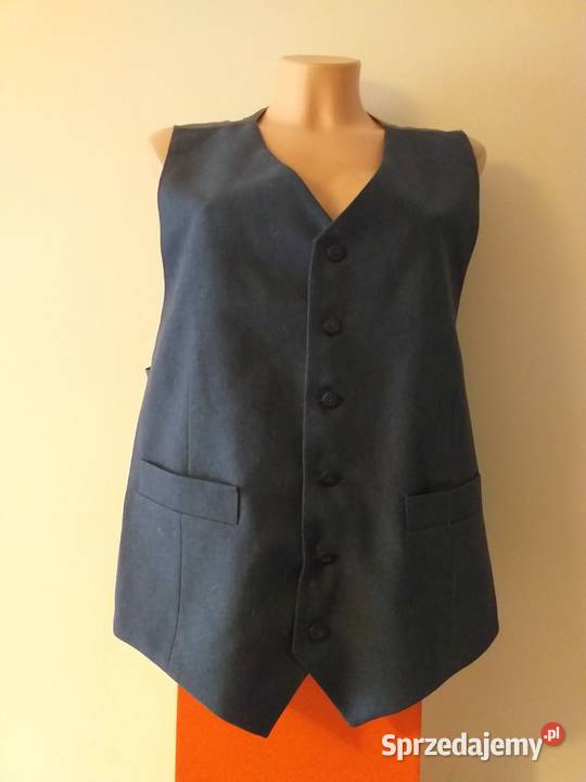 Kamizelka Popielata 6 Guzików 2 Kieszonki NOWA Bydgoszcz
