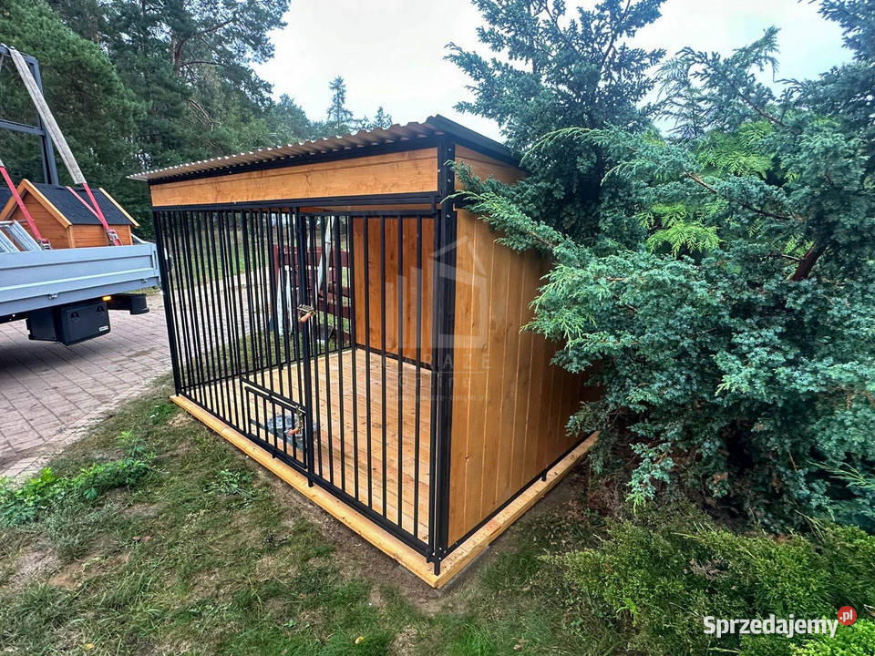 Kojec psa 3x2m Ściany zabudowane drewnem Gniezno