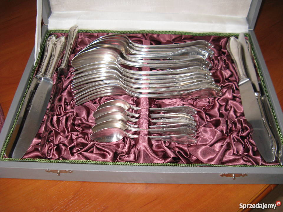 Sztućce Wellner posrebrzane Dom i Ogród łódzkie Łódź sprzedam