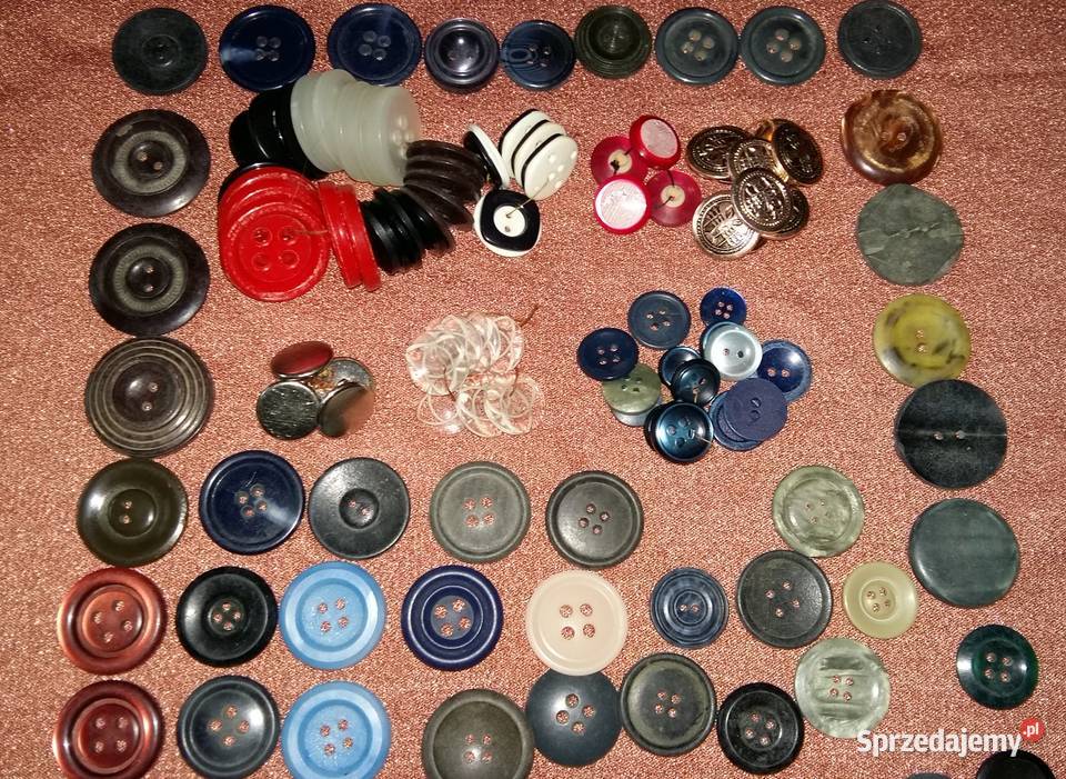 Guziki małeśrednie duże różne Łódź