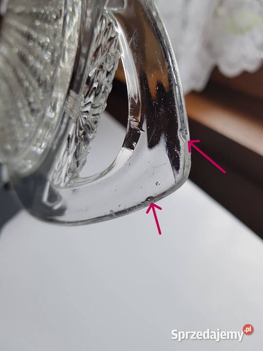 Szklana secesyjna taca Tacka szkło secesja Dąbrowa Górnicza