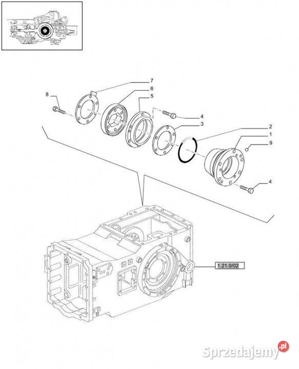 Holland T6010 T6090 T6070 Wspornik 5191882