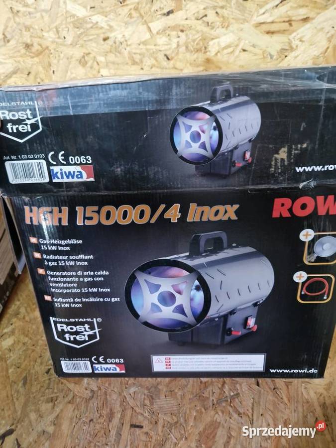 Nagrzewnica gazowa ROWI HGH 15000 4 Inox 15 kw Dom i Ogród Głogowa