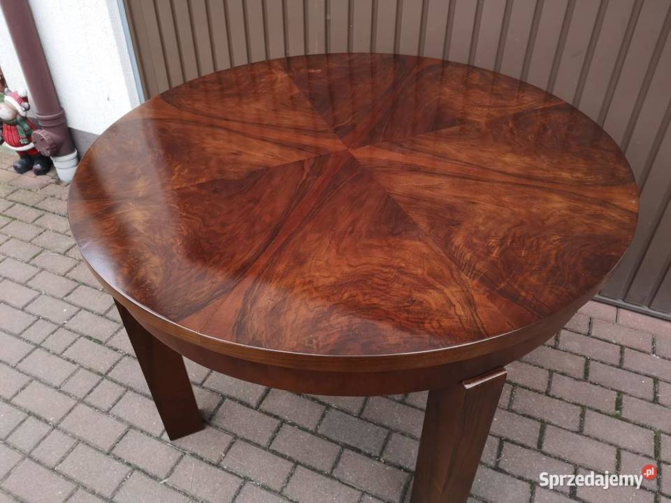 Stół ArtDeco Orzech Zgrabny Antyk Stary Swarzędz sprzedam