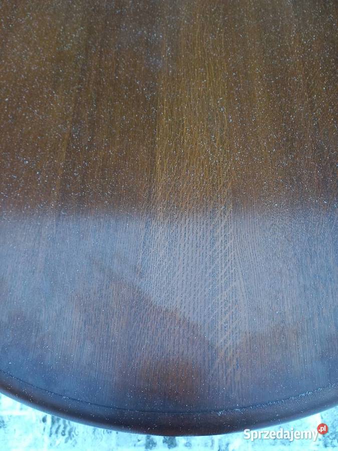 Stół dębowy owalny masywny holenderski 4 krzesła