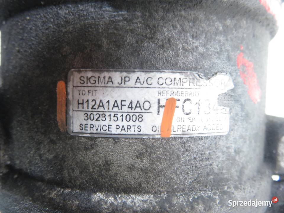 KOMPRESOR KLIMATYZACJI MAZDA 6 23 H12A1AF4A0 Kompresory klimatyzacji sprzedam