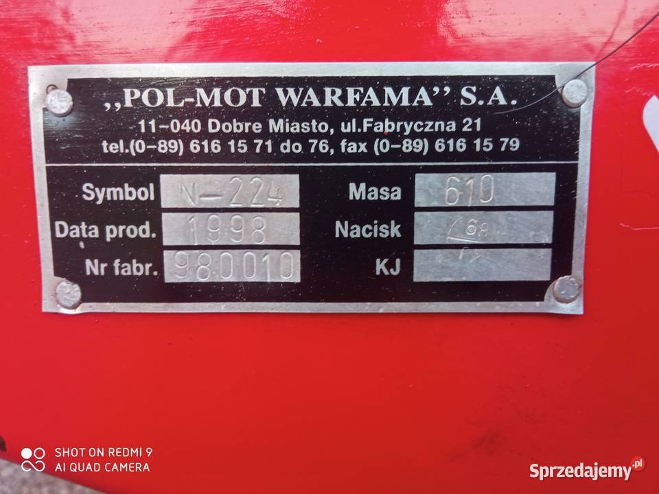 Rozrzutnik obornika Agromet Warafama 15 t NOWY Kolbuszowa