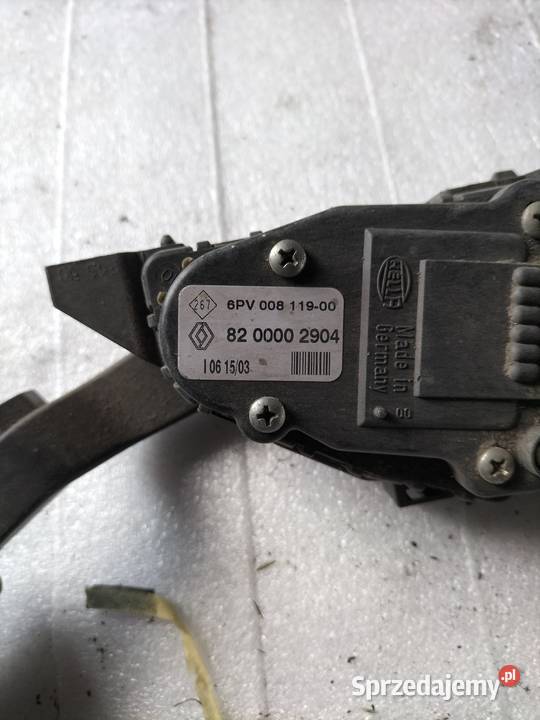 PEDAŁ GAZU LAGUNA II 19 DCI HELLA 820002904 Kamień-Kolonia sprzedam