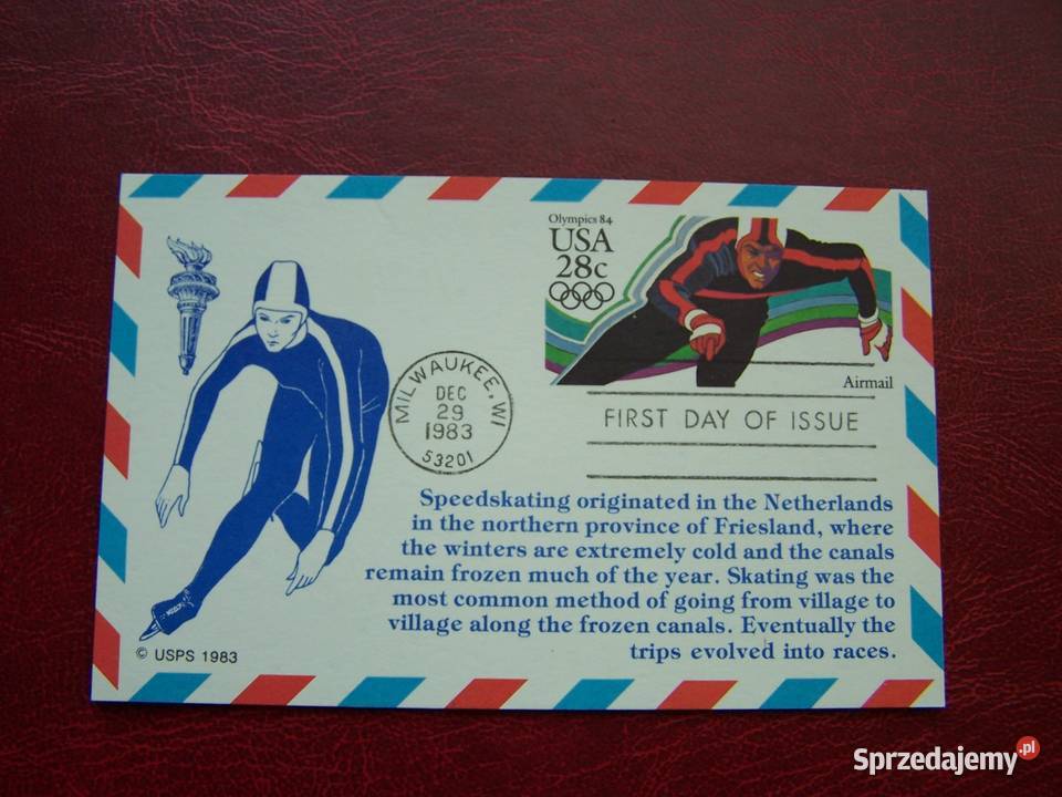 USA Kartka Pocztowa Olimpiada Lake Placid 80 sprzedam