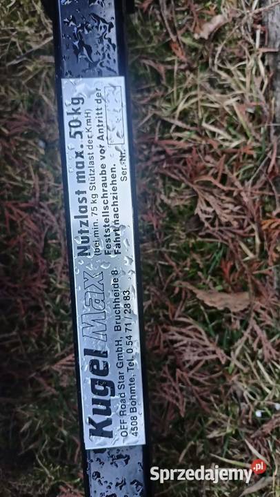 Bagażnik na hak Kugel Germany 3 row 50 st Rybarzowice sprzedam