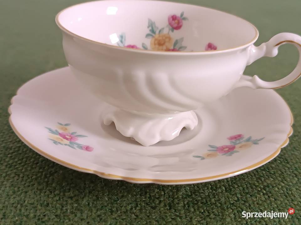 Mała filiżanka porcelanowa Volkstedt Elfenbein Gorlice