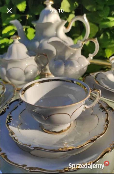 SONNENBERGER PORZELLAN zdobiona w BAUER LEHMAN Porcelana i szkło Pabianice