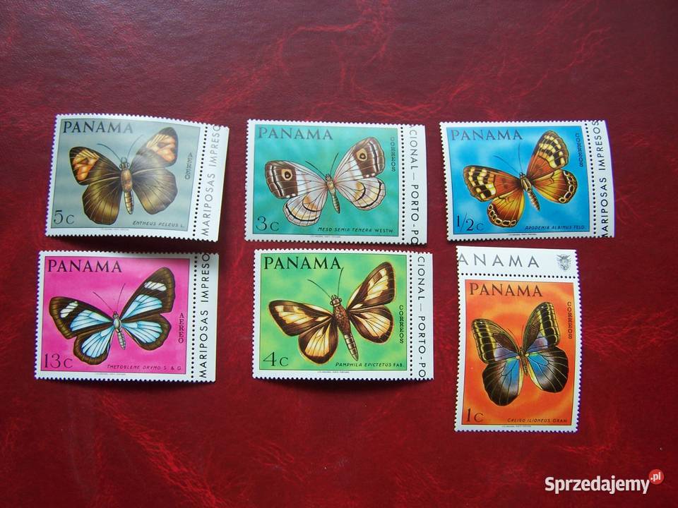 Panama 1968 MNH Mi 105661 Fauna Owady Motyle sprzedam