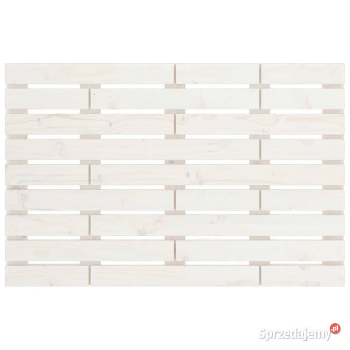 Wezgłowie łóżka białe 96x3x63 lite drewno Warszawa