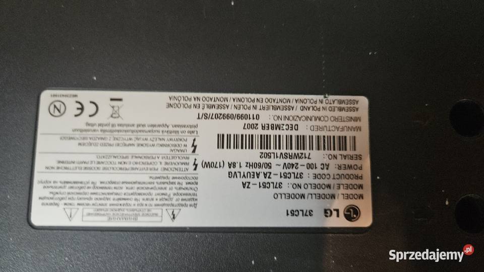 LG 37LC51 LG Łódź sprzedam