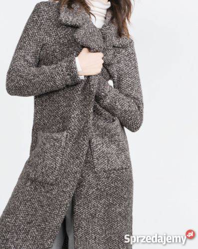 ZARA NOWY z metką Sweter Płaszcz z dużymi klapami długi M ZARA NOWY z metką Sweter Płaszcz z dużymi klapami długi M