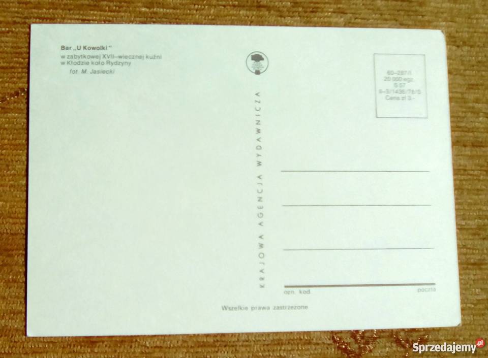 BAR U KOWALA W KŁODZIE KOŁO RYDZYNY FOT JASIECKI