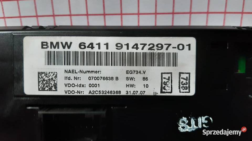 Panel przełącznik sterownik klimy nawiewu BMW 1 Kędzierzyn-Koźle