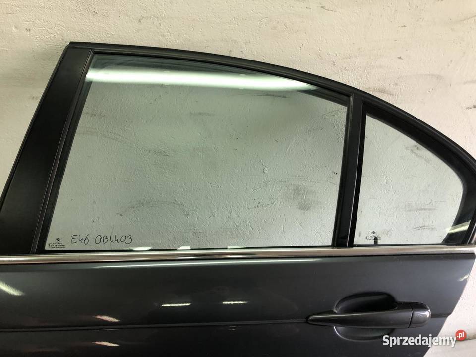 DRZWI KOMPLETNE LEWY TYŁ BMW E46 4007 SEDAN osobowe wielkopolskie