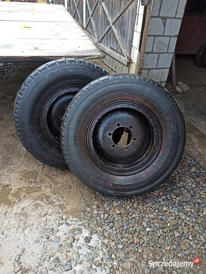 4 sztuki koła przyczepa D47 kompletne R20 Obsza
