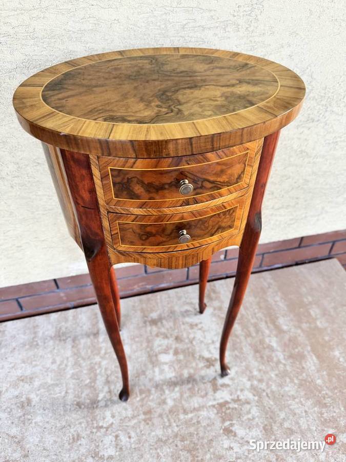 Stolik Ludwik barokowy stylowy z szufladami mazowieckie Sulbiny sprzedam