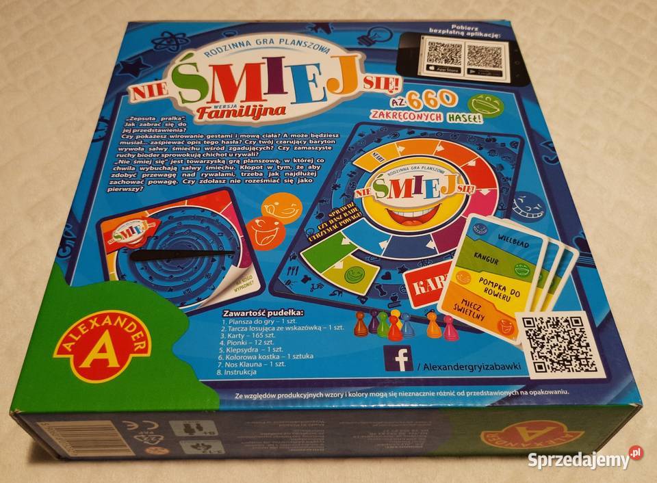 Nie śmiej się gra planszowa wersja familijna Czeladź