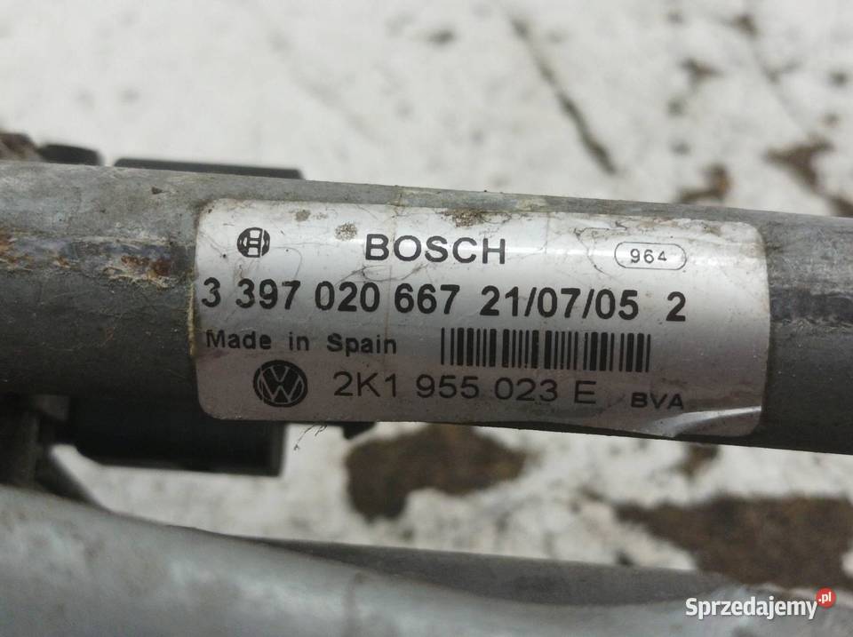 MECHANIZM WYCIERACZEK PRZÓD EU 2K1955023E VW Rok produkcji 2005