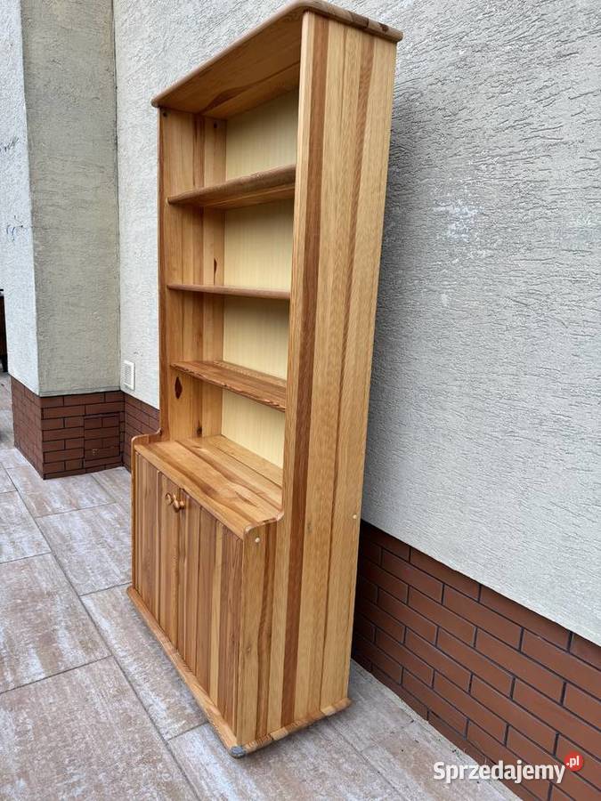 Regał sosnowy drewniany biblioteczka półki Sulbiny sprzedam
