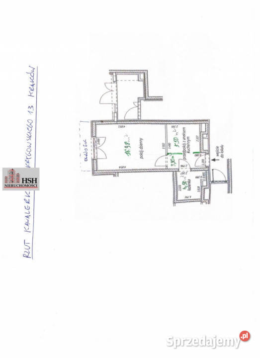 Mieszkanie 3028m2 1 pokojowe Kraków