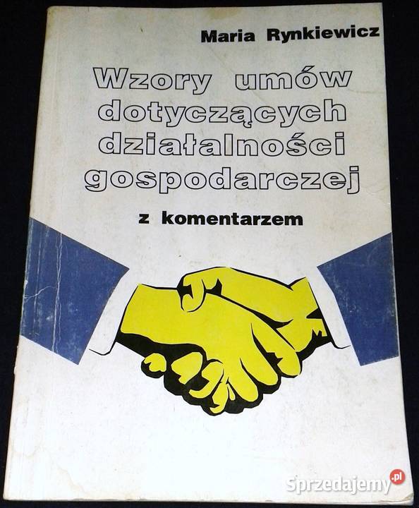 Wzory umów dotyczących działalności gospodarczej miękka Chełm sprzedam