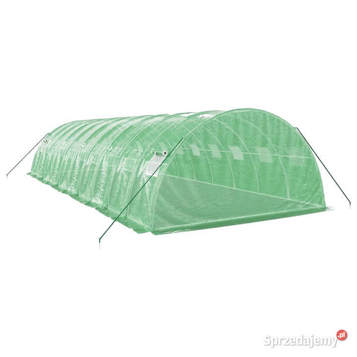 Szklarnia ze stalową ramą zielona 40 m 10x4x2 m Warszawa