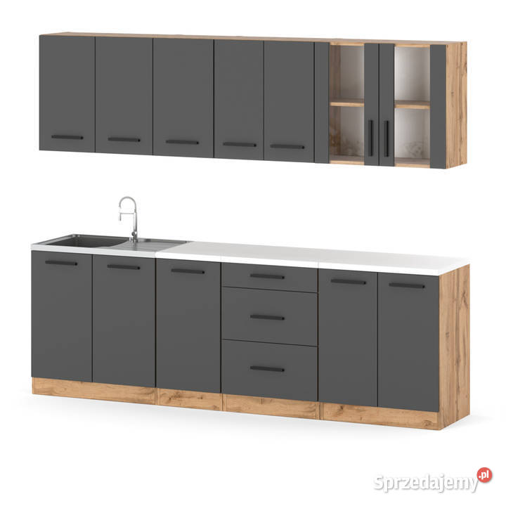 Meble Kuchenne Nowoczesne Remino 26m Kuchnia 145cm Elbląg