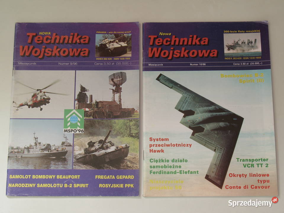 Technika Wojskowa rocznik 1996 10 numerów Kraków