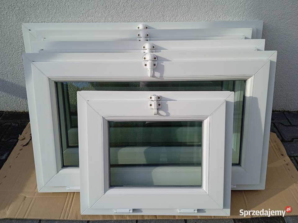 Okno gospodarcze PCV NOWE uchylne 60x50 Bydgoszcz