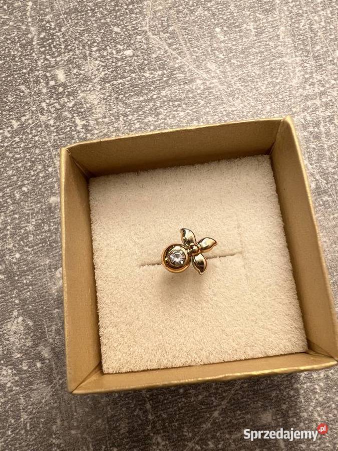 Kolczyk złoty srebrny z diamentem kwiat kwiatek podkarpackie Jasło sprzedam