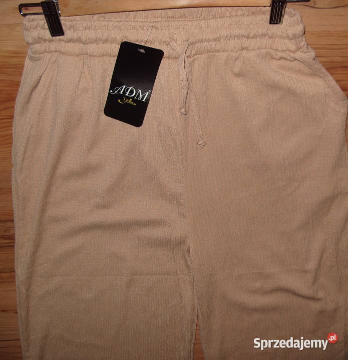 ADAM NOWE szerokie spodnie Capucino r L XL Rawicz