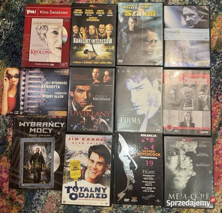 Kolekcja 74 płyt DVD z filmami 3 i więcej Kalisz