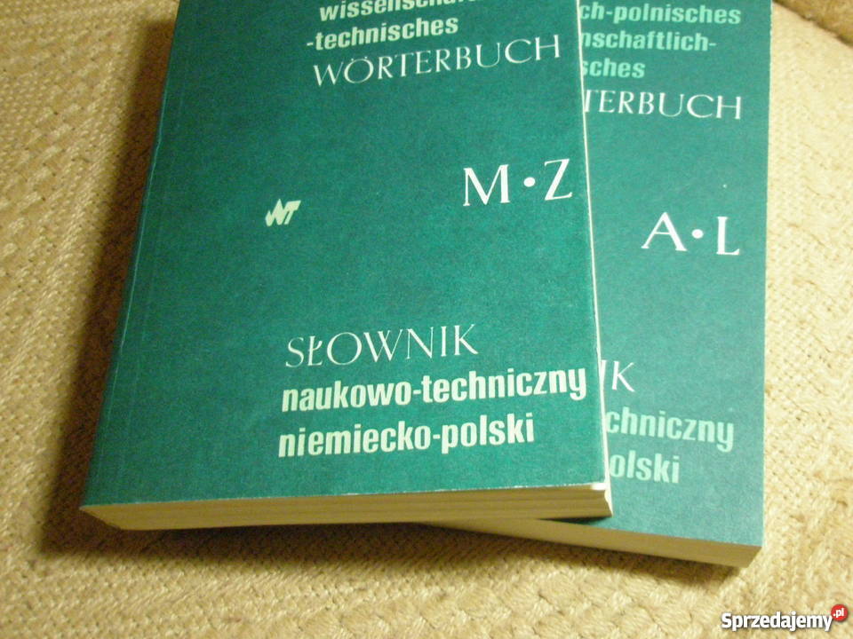 Słownik naukowotechniczny niemieckopolski Rok wydania 1975 Ostrołęka