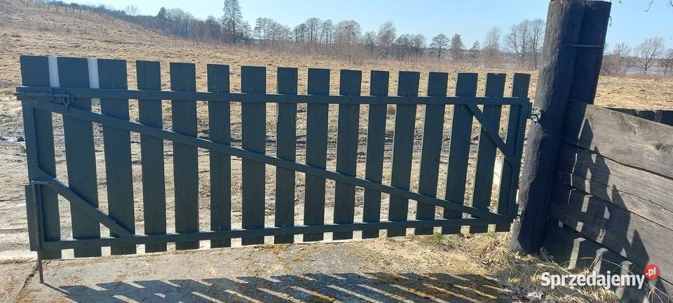 Brama wjazdową dwuskrzydłowa stelarz rama 2x2 Wojtkowizna
