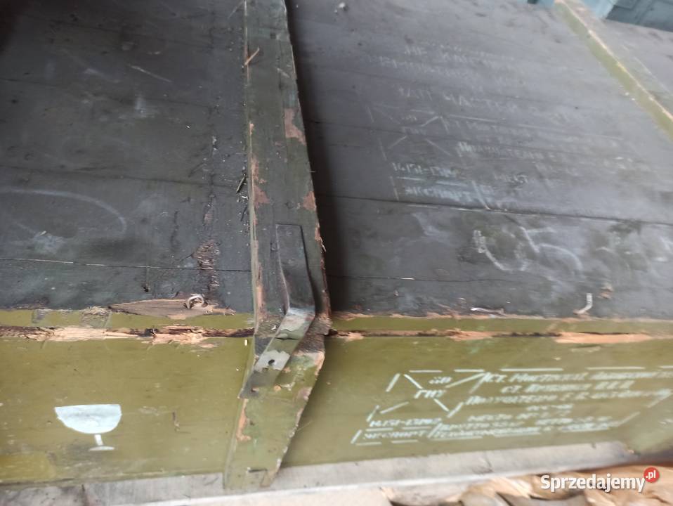 Duża skrzynia drewniana wojskowa 136x74x37 Militaria Skierniewice