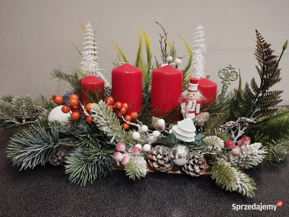 Stroik świąteczny duży adwentowy łódzkie Zgierz
