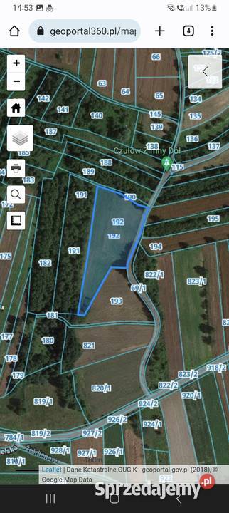 Działka rolna Czułów 70ary