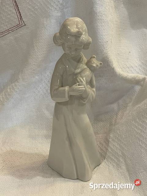 Niemiecka porcelanowa figurka dziewczynki z Kraków