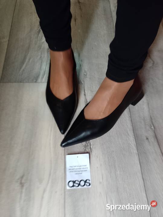 40 ASOS Design Ekskluzywne czarne baleriny małopolskie