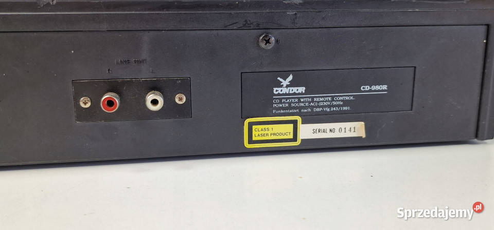 CONDOR CD980R CD 980 R odtwarzacz CD player Międzychód sprzedam