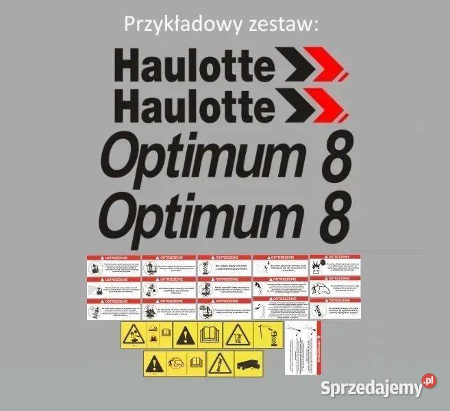 Naklejki oklejenie HAULOTTE każdy model zwyżka mazowieckie Janików