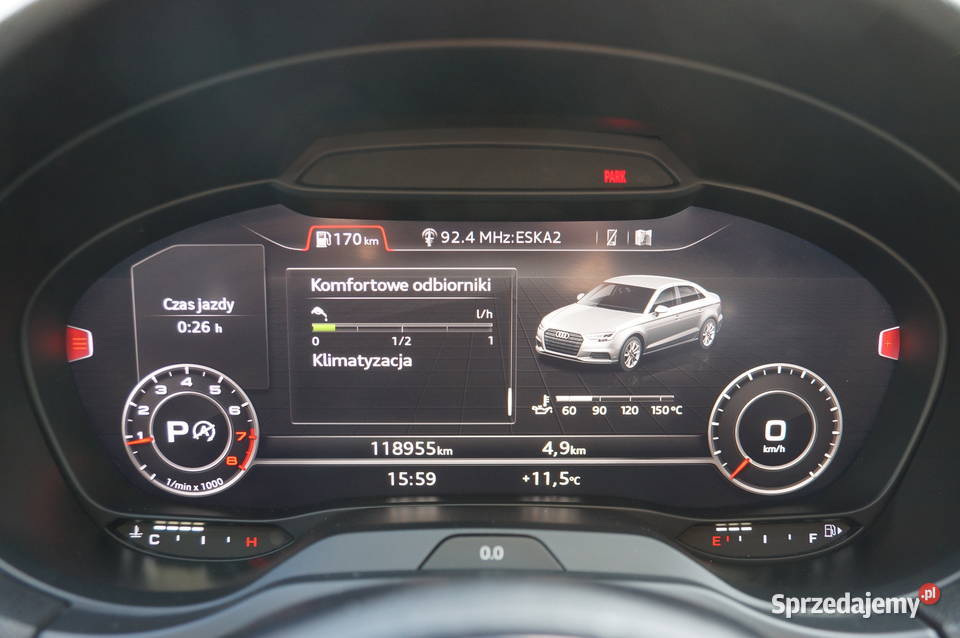 Audi A3 20 Benzyna 220 4x4 Lift SLine Virtual czarny