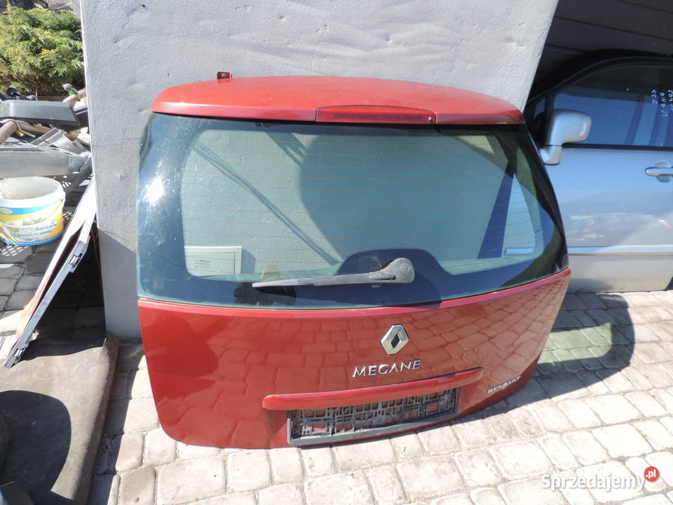 RENAULT MEGANE 2 II KLAPA TYLNA KOMBI CZERWONA