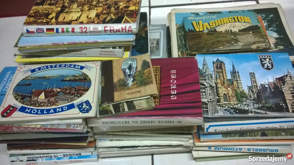 książeczki widokowe pamiątki z wycieczek Warszawa